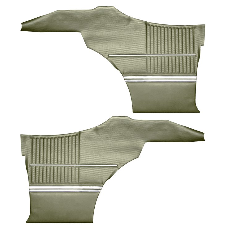 DO68GUS0046645G 68 CUTLASS S/442 HOLIDAY COUPE REAR PANELS - WILLOW GOLD