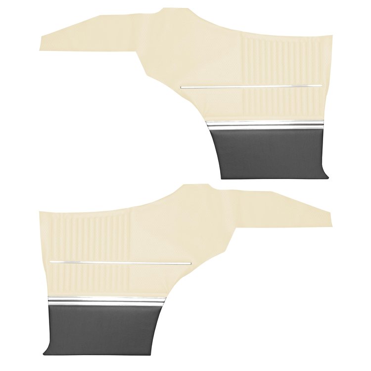 DO68GUS0047201G-PA 68 CUTLASS S/442 SPORTS CPE REAR PNL ASMBLY-MET PARCH/BLK