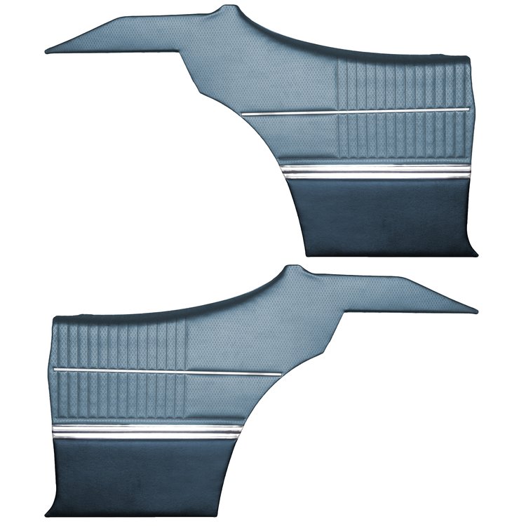 DO68GUS0047326G-PA 69 CUTLASS S/442 SPORTS COUPE REAR PNL ASMBLY-MET BLUE/DK BL