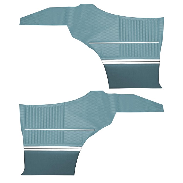 DO68GUS0047329G-PA 68 CUTLASS S/442 SPORTS COUPE REAR PNL ASMBLY-MET BLUE/DK BL