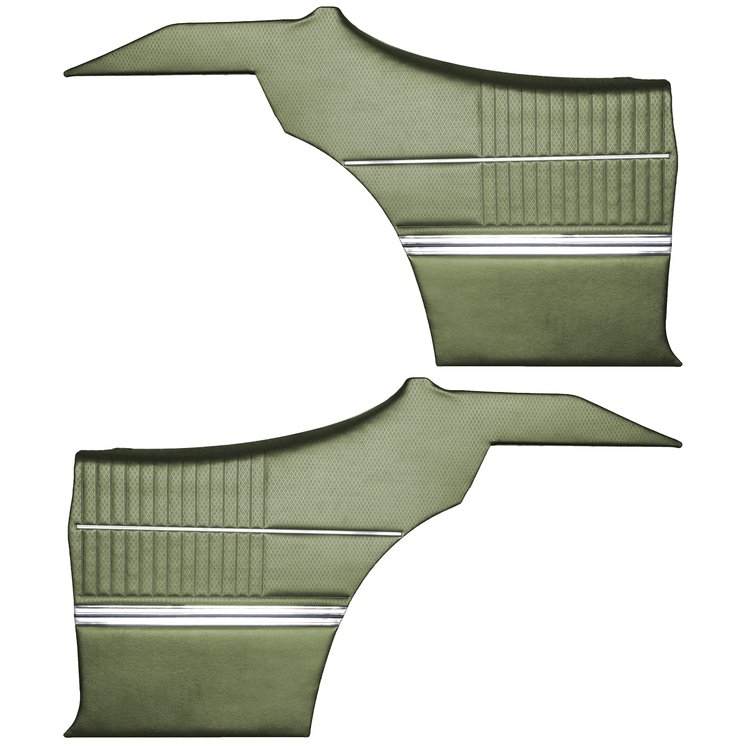 DO68GUS0047432G-PA 69 CUTLASS S/442 SPORTS CPE REAR PNL ASMBLY-LT MET GREEN
