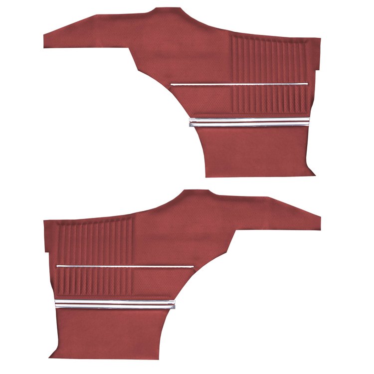 DO68GUS0047502G 68 CUTLASS S/442 SPORTS COUPE REAR PANELS - DARK RED