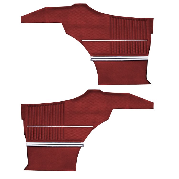 DO68GUS0047511G 69 CUTLASS S/442 SPORTS COUPE REAR PANELS - RED