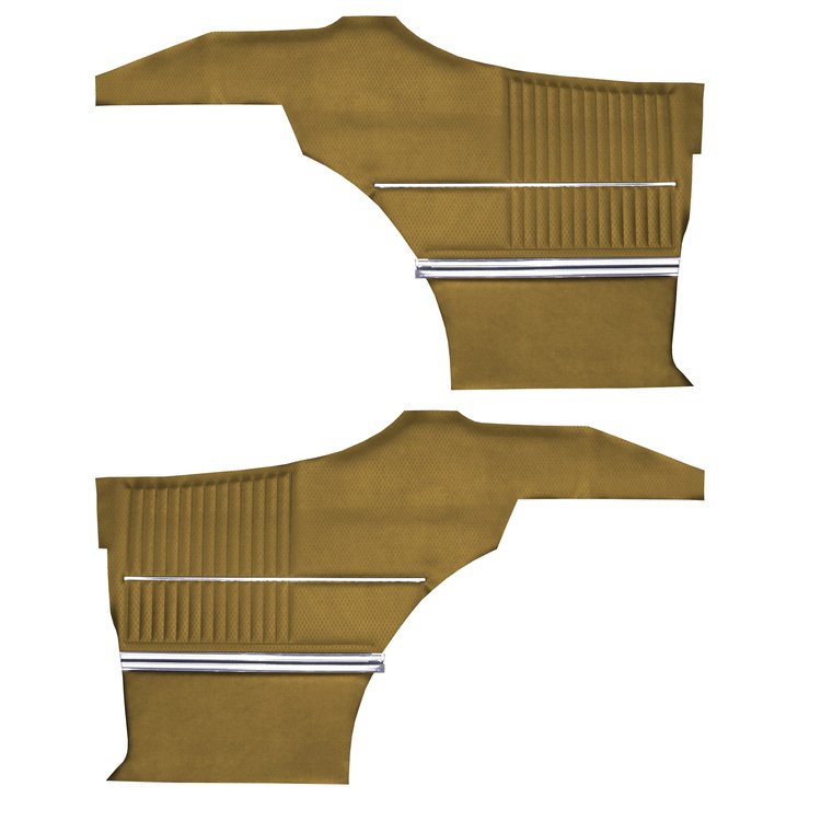 DO68GUS0047635G 69 CUTLASS S/442 SPORTS COUPE REAR PANELS - GOLD