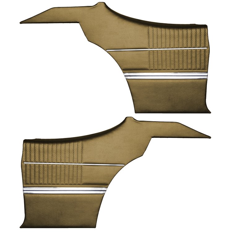 DO68GUS0047635G-PA 69 CUTLASS S/442 SPORTS CPE REAR PNL ASMBLY-GOLD