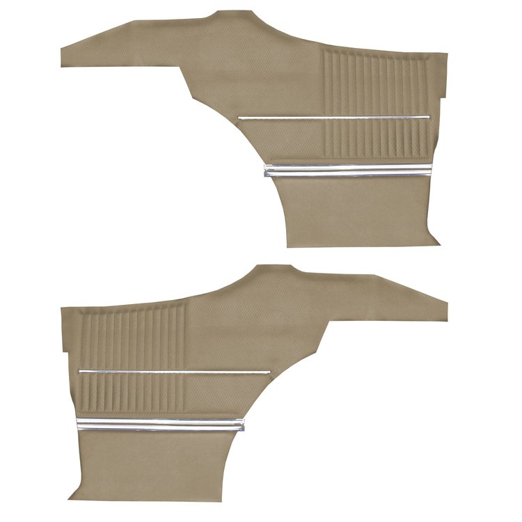 DO68GUS0047645G 68 CUTLASS S/442 SPORTS COUPE REAR PANELS - WILLOW GOLD