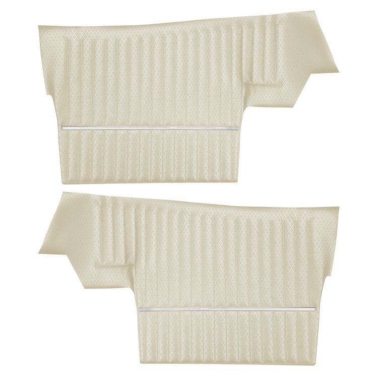 DO68GUS0056204G 68 CUTLASS S/442 CONVERTIBLE REAR PANELS - MET. PARCHMENT