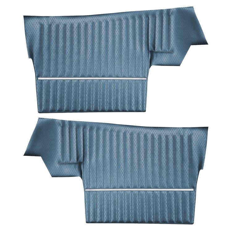 DO68GUS0056325G 69 CUTLASS S/442 CONVERTIBLE REAR PANELS - METALLIC BLUE