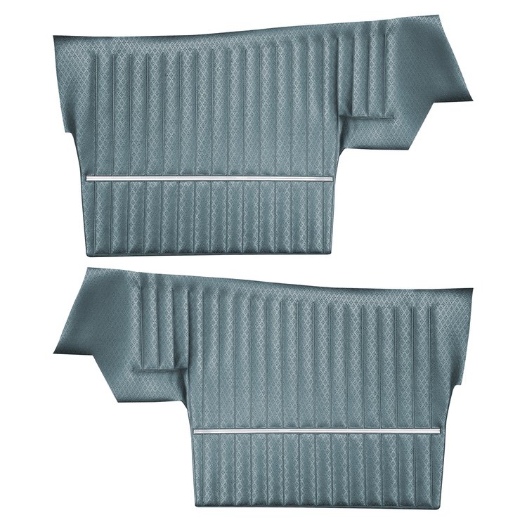 DO68GUS0056333G 68 CUTLASS S/442 CONVERTIBLE REAR PANELS - TEAL BLUE