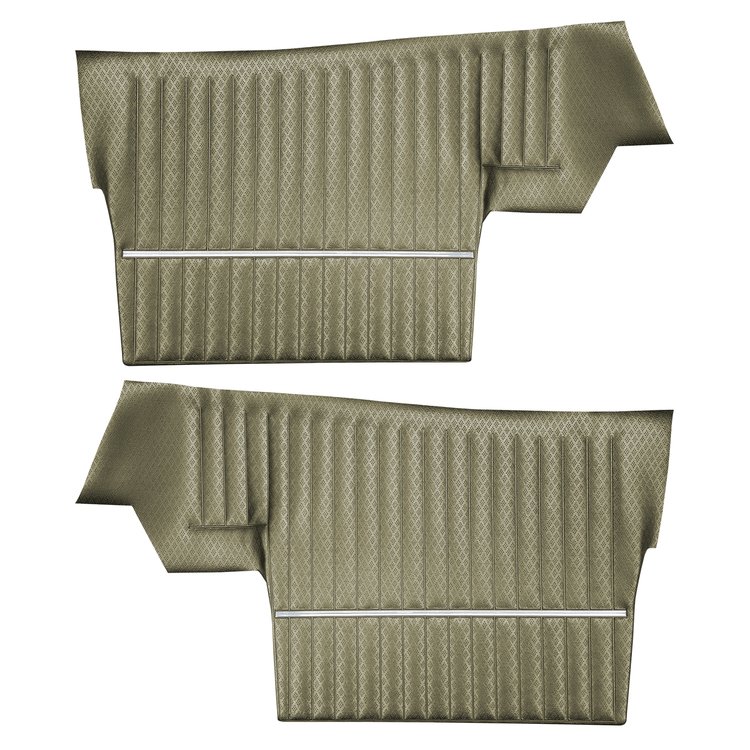 DO68GUS0056645G 68 CUTLASS S/442 CONVERTIBLE REAR PANELS - WILLOW GOLD