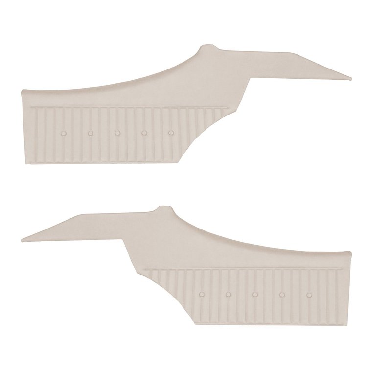 DO69GUD0048235G 69 CUTLASS SUPREME HOLIDAY CPE REAR PANELS - PARCHMENT