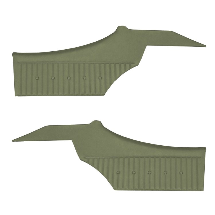 DO69GUD0048432G 69 CUTLASS SUPREME HOLIDAY CPE REAR PANELS - LT MET GREEN