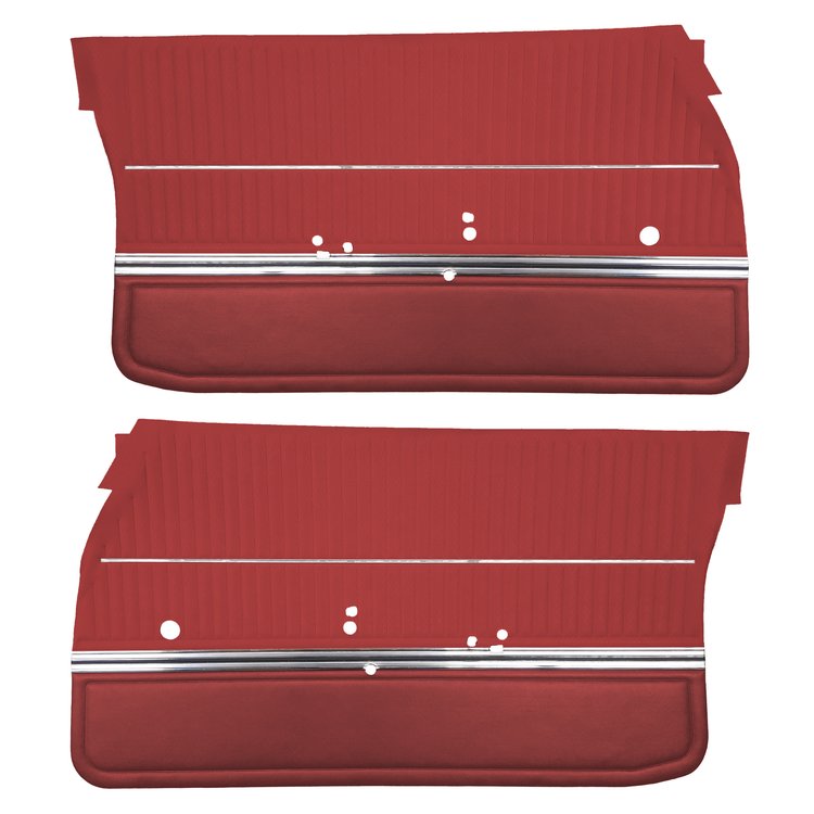 DO69GUS0011511G 69 CUTLASS S/442 SPORTS COUPE DOOR PANELS - RED