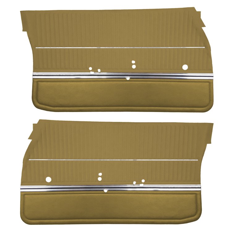 DO69GUS0011635G 69 CUTLASS S/442 SPORTS COUPE DOOR PANELS - GOLD
