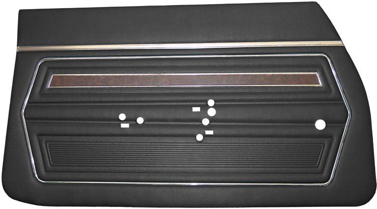 DO70GU00020100G 70 F-85/RALLYE 350 SPORTS CPE DOOR PANELS - BLACK
