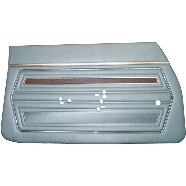 DO70GU00020310G 70 F-85 SPORTS COUPE DOOR PANELS - METALLIC BLUE