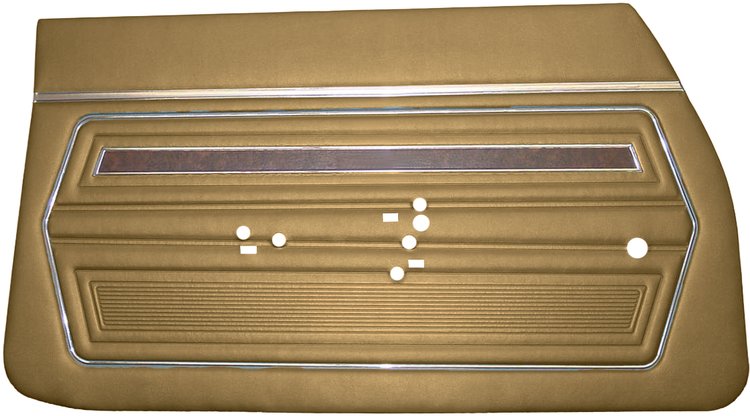 DO70GU00020650G 70 F-85 SPORTS COUPE DOOR PANELS - GOLD