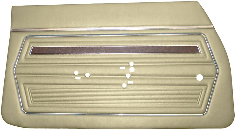 DO70GU00020694G 70 F-85 SPORTS COUPE DOOR PANELS - SANDALWOOD
