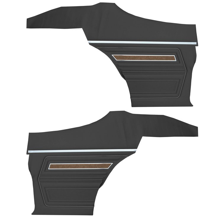 DO70GU00088100G 70 F-85 SPORTS COUPE REAR PANELS - BLACK