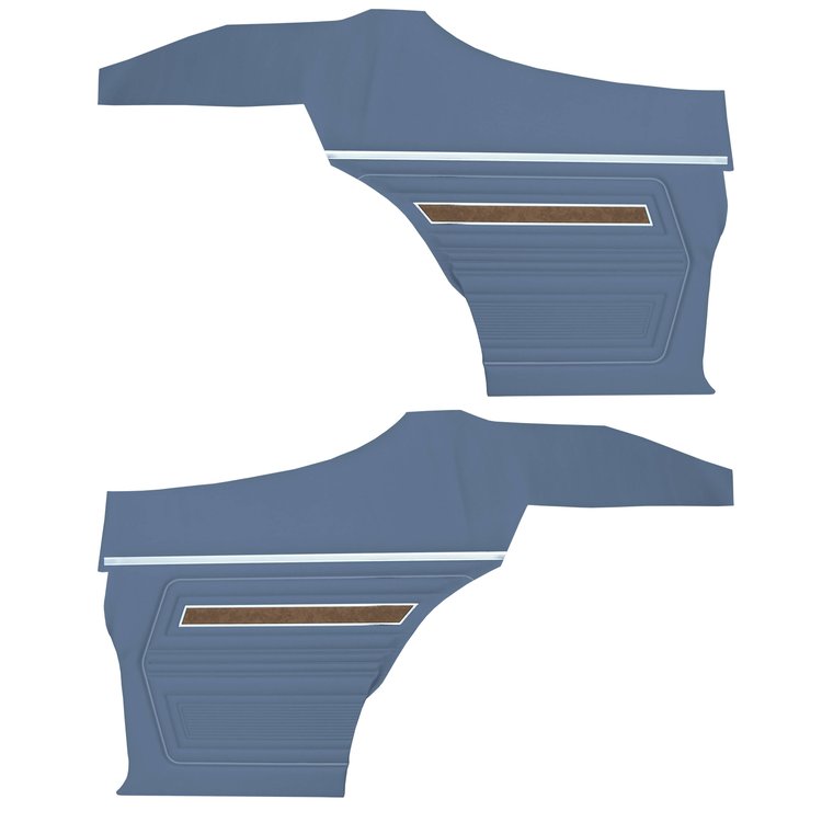 DO70GU00088310G 70 F-85 SPORTS COUPE REAR PANELS - LIGHT METALLIC BLUE