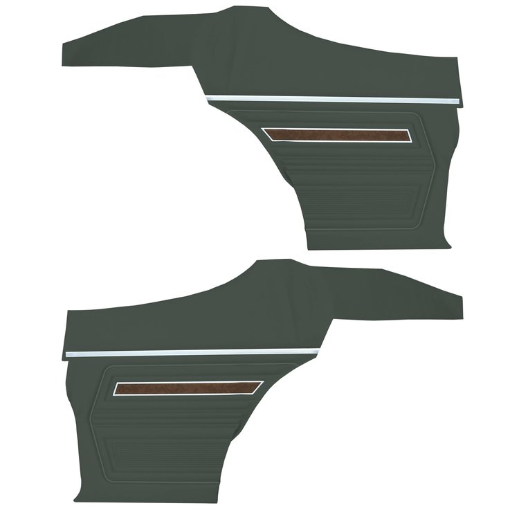 DO70GU00088460G 70 F-85 SPORTS COUPE REAR PANELS - METALLIC GREEN