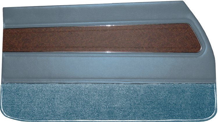 DO70GUD0012310G 70 CUTLASS SUPREME/442 DOOR PANELS - METALLIC BLUE
