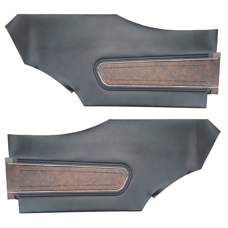 DO70GUD0048100G 70 CUTLASS SUPREME/442 HOLIDAY COUPE REAR PANELS - BLACK