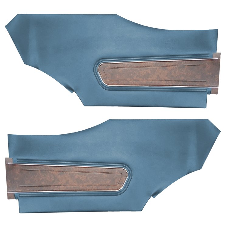 DO70GUD0048310G 70 CUTLASS SUPREME/442 HOLIDAY CPE REAR PANELS - LT MET BLUE