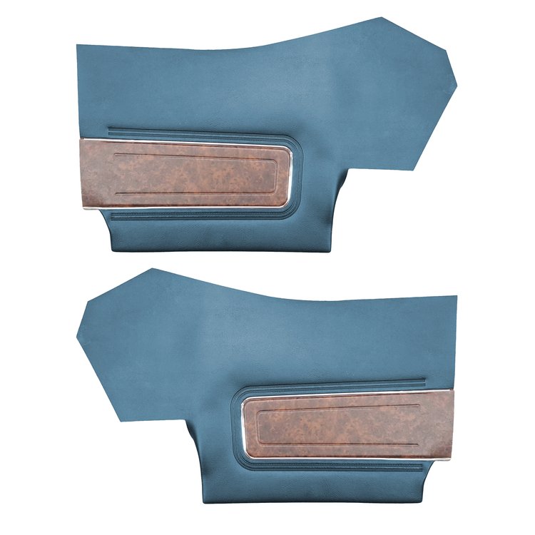 DO70GUD0056310G 70 CUTLASS SUPREME/442 CONV. REAR PANELS - LT METALLIC BLUE