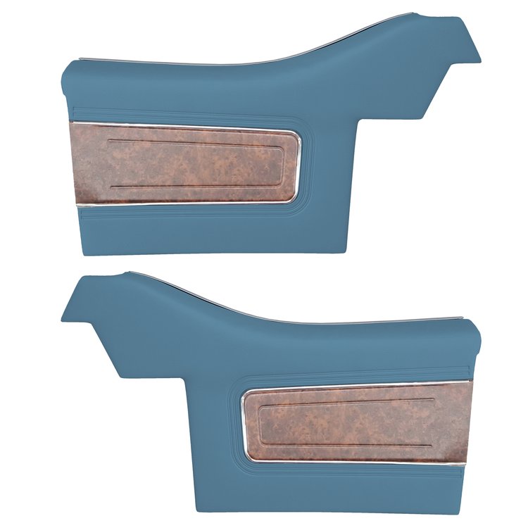 DO70GUD0056310G-PA 70 CUTLASS SUPREME/442 CONV REAR PANEL ASMBLY-LT MET BLUE