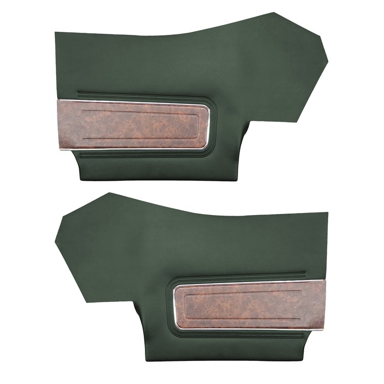 DO70GUD0056460G 70 CUTLASS SUPREME/442 CONV. REAR PANELS - METALLIC GREEN