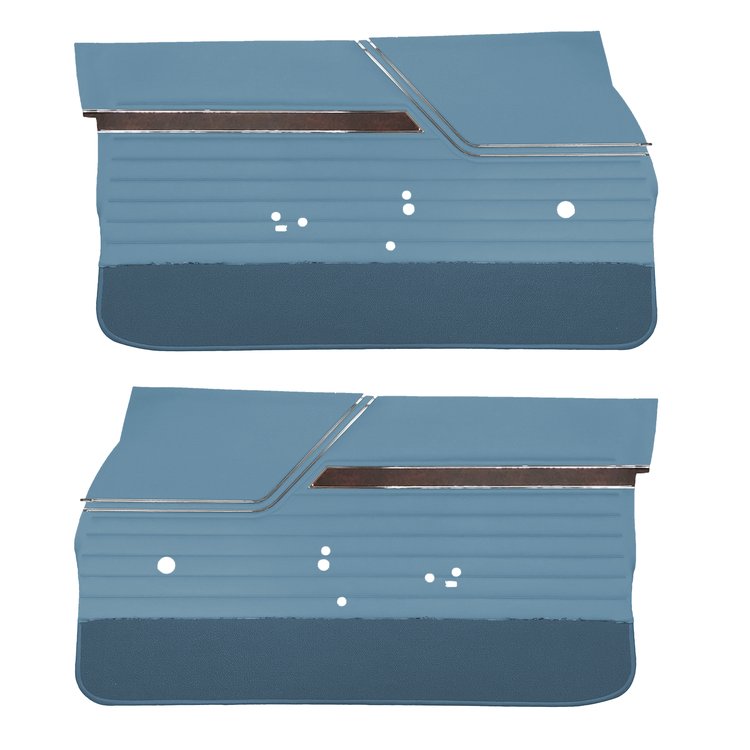 DO70GUS0011310G 70 CUTLASS S/442 SPORTS COUPE DOOR PANELS - METALLIC BLUE