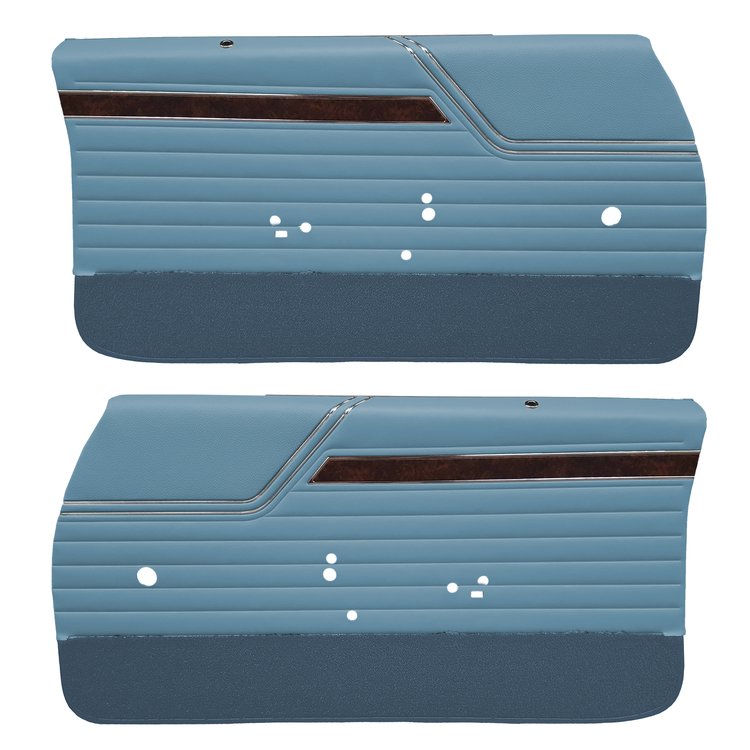 DO70GUS0011310G-PA 70 CUTLASS S/442 SPORTS COUPE ASSEMBLED DOOR PANELS- MT BLUE