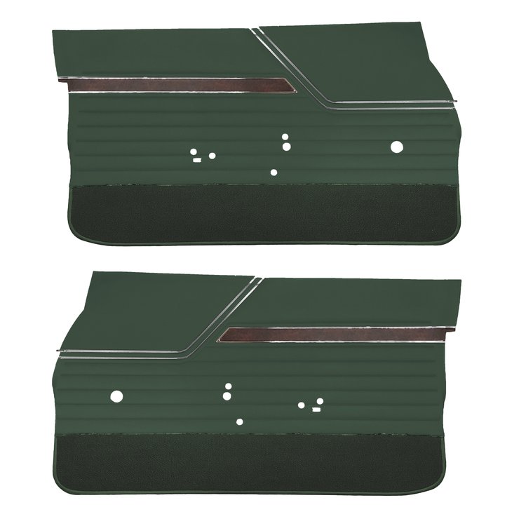 DO70GUS0011460G 70 CUTLASS S/442 SPORTS COUPE DOOR PANELS - METALLIC GREEN