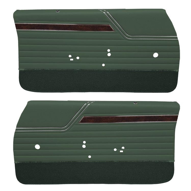 DO70GUS0011460G-PA 70 CUTLASS S/442 SPORTS COUPE ASSEMBLED DOOR PANELS - MT GRN