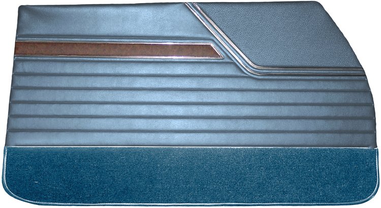 DO70GUS0012310G 70 CUTLASS S/442 HOLIDAY COUPE DOOR PANELS - METALLIC BLUE