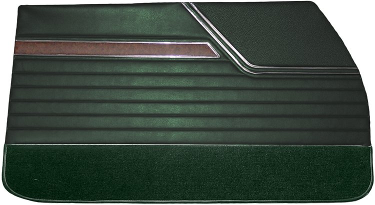 DO70GUS0012460G 70 CUTLASS S/442 HOLIDAY COUPE DOOR PANELS - METALLIC GREEN