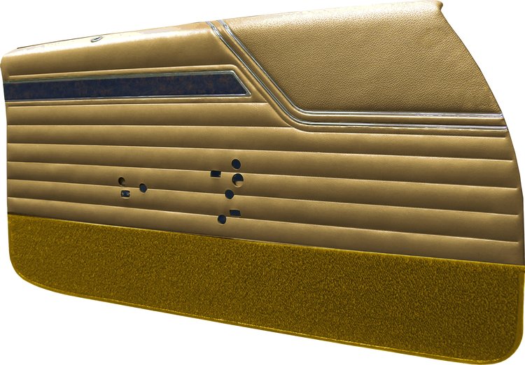 DO70GUS0012650G-PA 70 CUTLASS S/442 HOLIDAY COUPE ASSEMBLED DOOR PANELS - GOLD