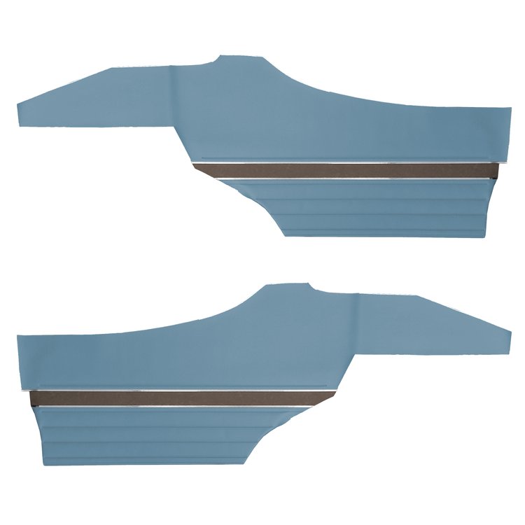 DO70GUS0048310G 70 CUTLASS S/442 HOLIDAY COUPE REAR PANELS - LT METALLIC BLUE