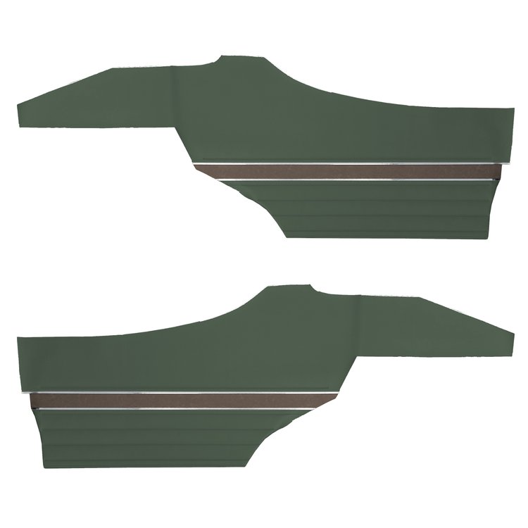 DO70GUS0048460G 70 CUTLASS S/442 HOLIDAY COUPE REAR PANELS - METALLIC GREEN