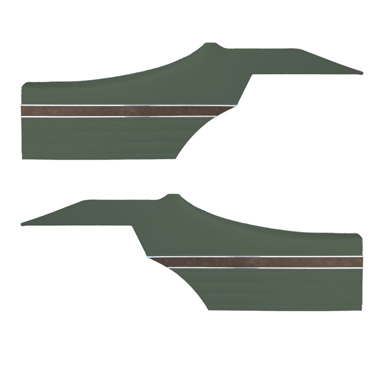 DO70GUS0048460G-PA 70 CUTLASS S/442 HOLIDAY COUPE REAR PANEL ASMBLY - MET GREEN