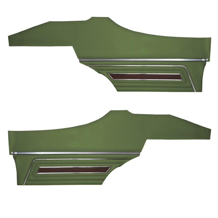 DO71GU00080415G 71 CUTLASS HARDTOP COUPE REAR PANELS - JADE GREEN