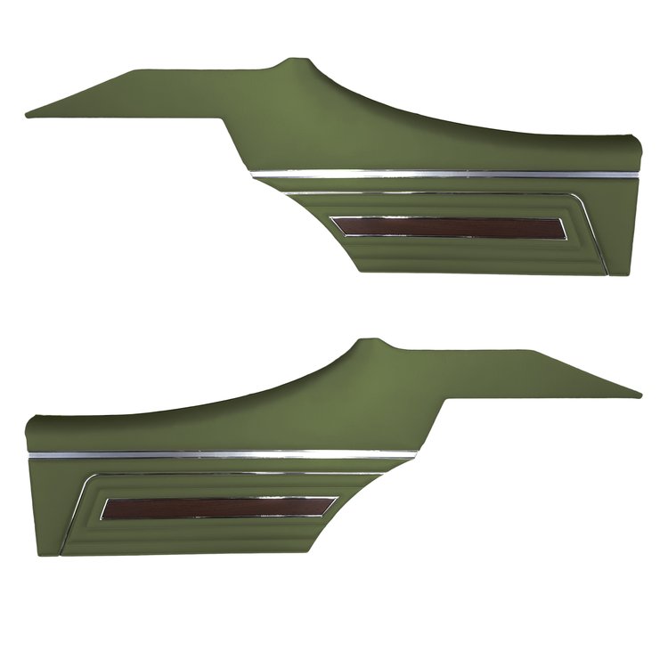 DO71GU00080415G-PA 71 CUTLASS HARDTOP COUPE REAR PANEL ASMBLY-JADE GREEN