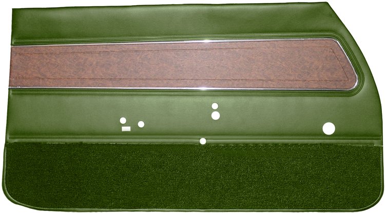 DO71GUD0012415G 71 CUTLASS SUPREME/442 DOOR PANELS - JADE GREEN