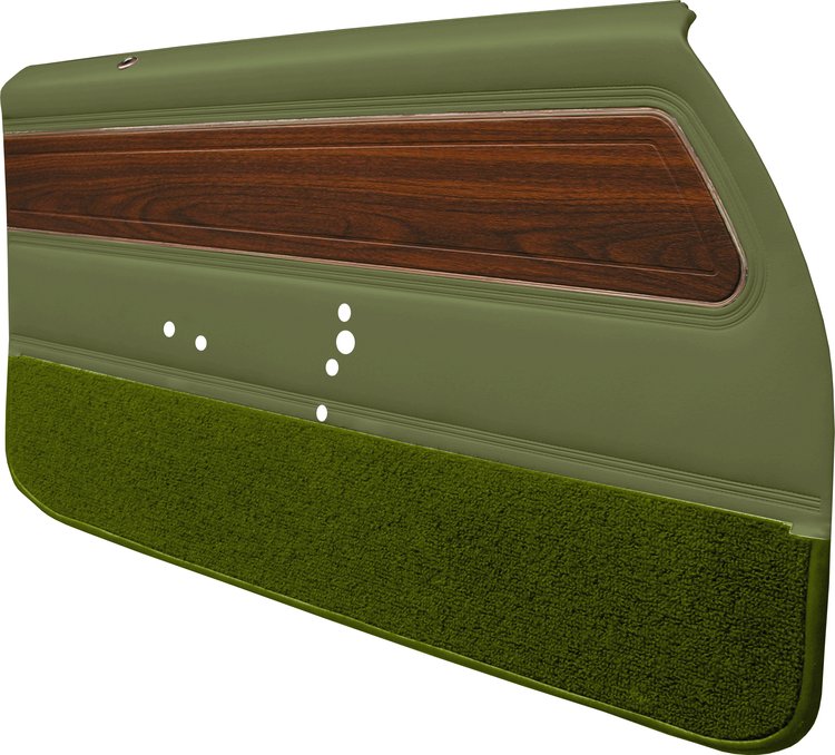 DO71GUD0012415G-PA 71 CUTLASS SUPREME/442 ASSEMBLED DOOR PANELS- JADE GR