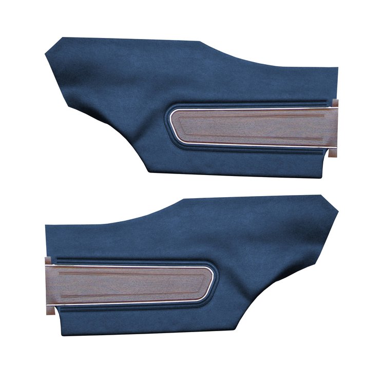 DO71GUD0048380G 71/72 CUTLASS SUPREME/442 HTP REAR PANELS - BLUE