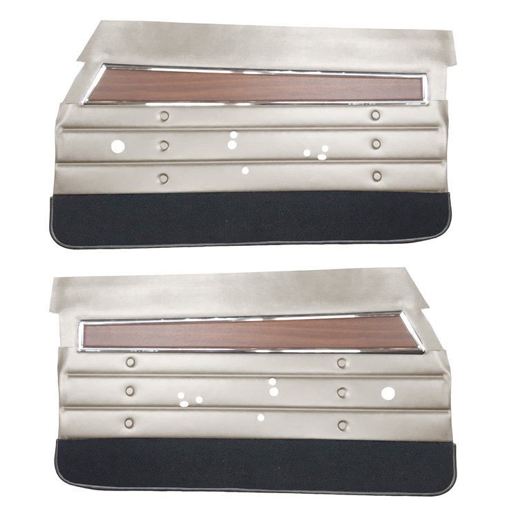 DO71GUS0011202G 71 CUTLASS S/442 SPORTS COUPE DOOR PANELS - PEARL WHITE