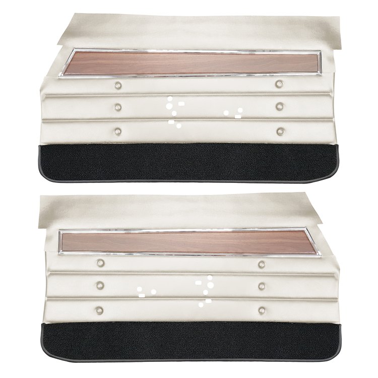 DO71GUS0012202G 71 CUTLASS S/442 HOLIDAY COUPE DOOR PANELS - PEARL WHITE