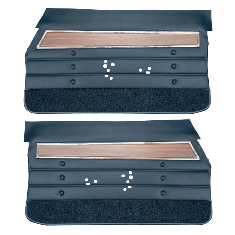 DO71GUS0012380G 71 CUTLASS S/442 HOLIDAY COUPE DOOR PANELS - BLUE