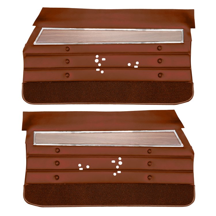 DO71GUS0012657G 71 CUTLASS S/442 HOLIDAY COUPE DOOR PANELS - SIENNA